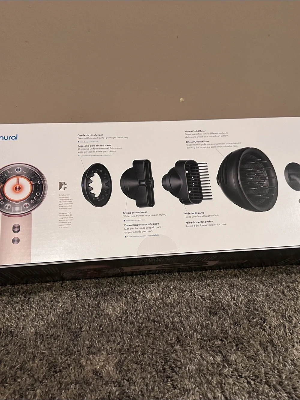 Dyson Supersonic Hair Dryer with Magnetic Styling Tools - Pink and Silver
